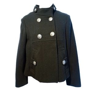 Steve Madden Juniors Cavalry Wool Pea Coat